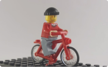 lego biking character